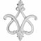 Ekena Millwork 9 7/8"W x 11 7/8"H x 1 7/8"P Fleur de Lis Onlay ONL09X11X01FL - alternate 1